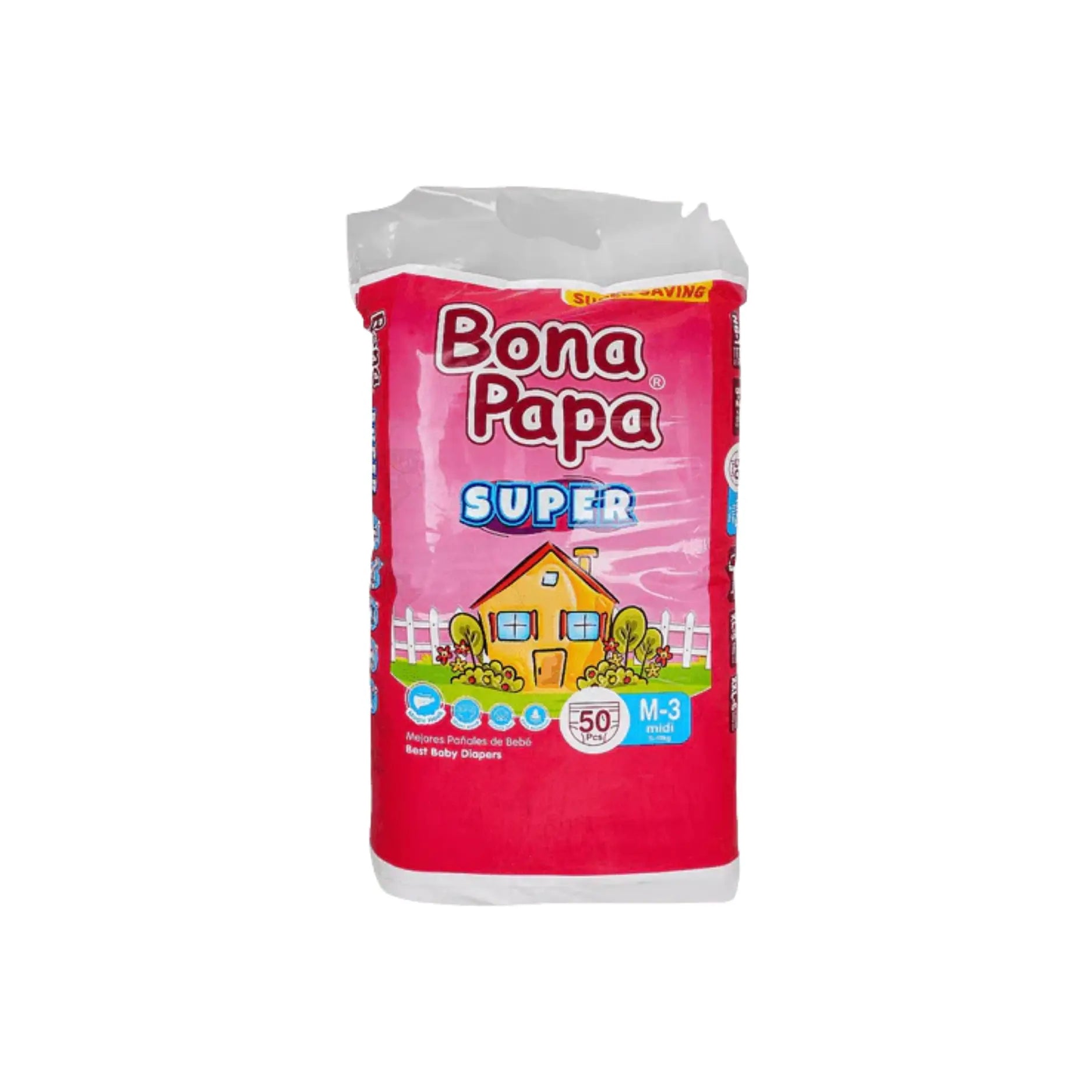 Bona Papa M3 Diapers 50Pcs