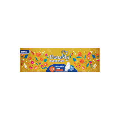 Butterfly Super Plus Sanitary Pads 10Pcs - UK Hypermart