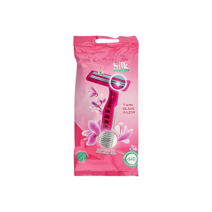 Treet Femina Silk Disposable Razor For Women, 5-Pack - UK Hypermart