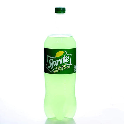 Sprite Mint Lemon-Lime 1.5L bottle on white background