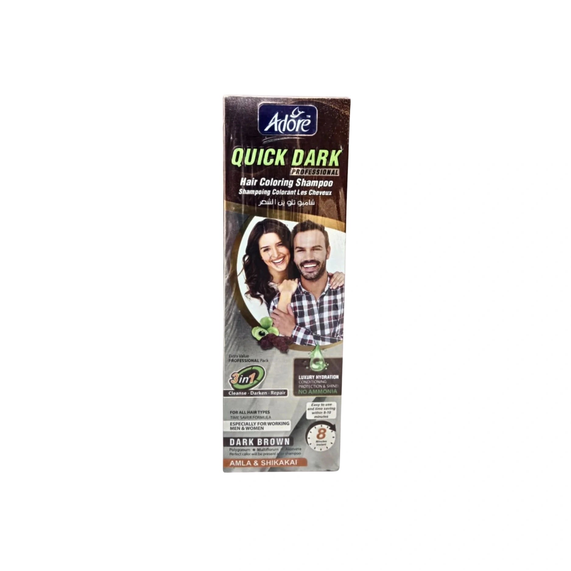 Adore Quick Dark Brown Hair Colour Shampoo Main image