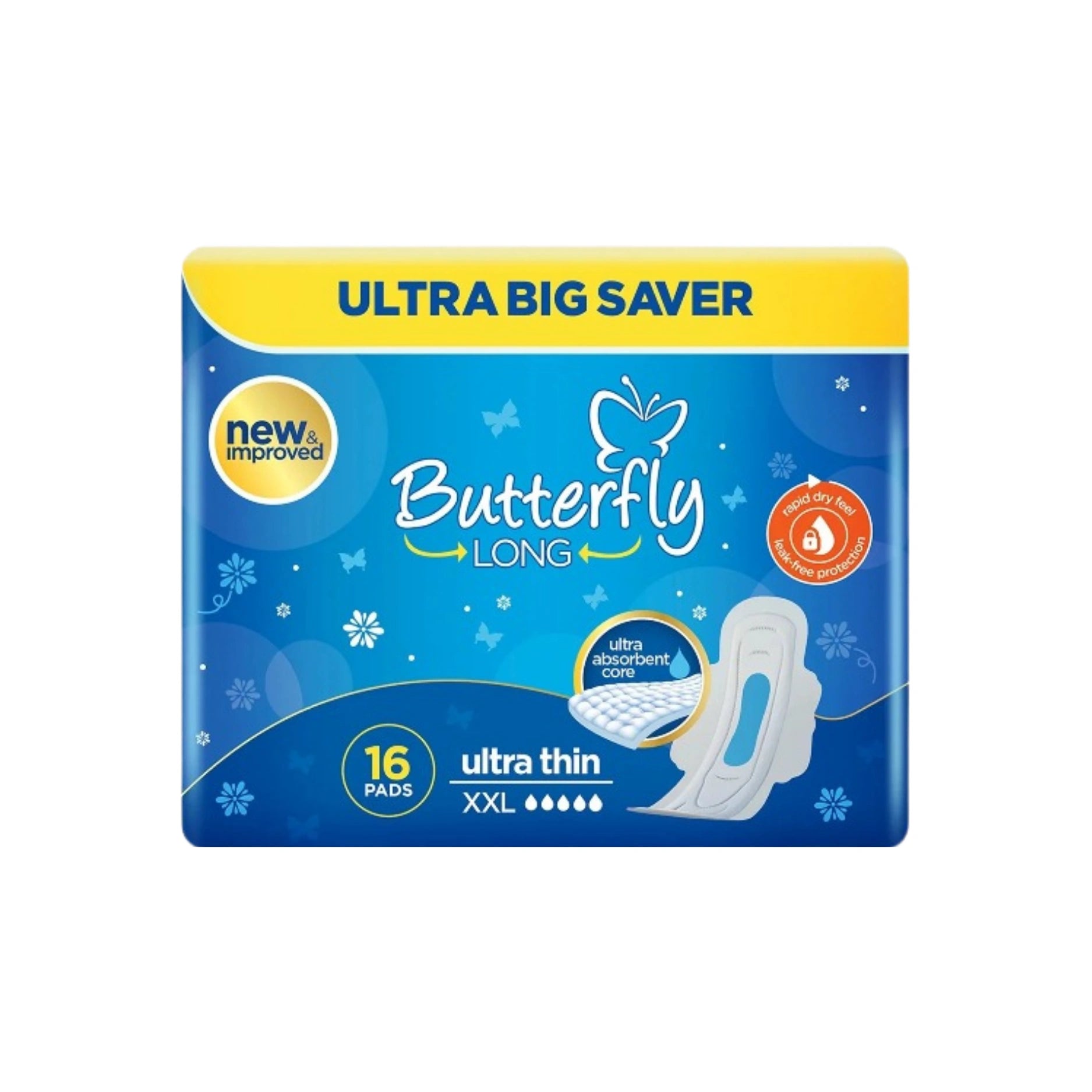 Butterfly Long Pads Xxl 16Pcs