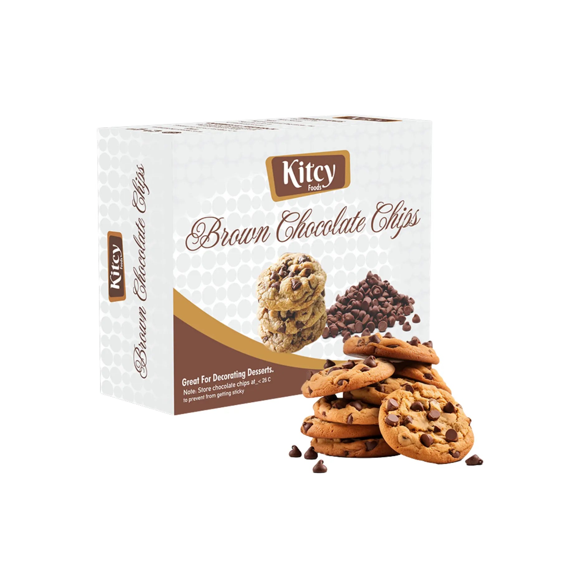 Kitcy Brown Chocolate Chip Cookies 80GM Main image