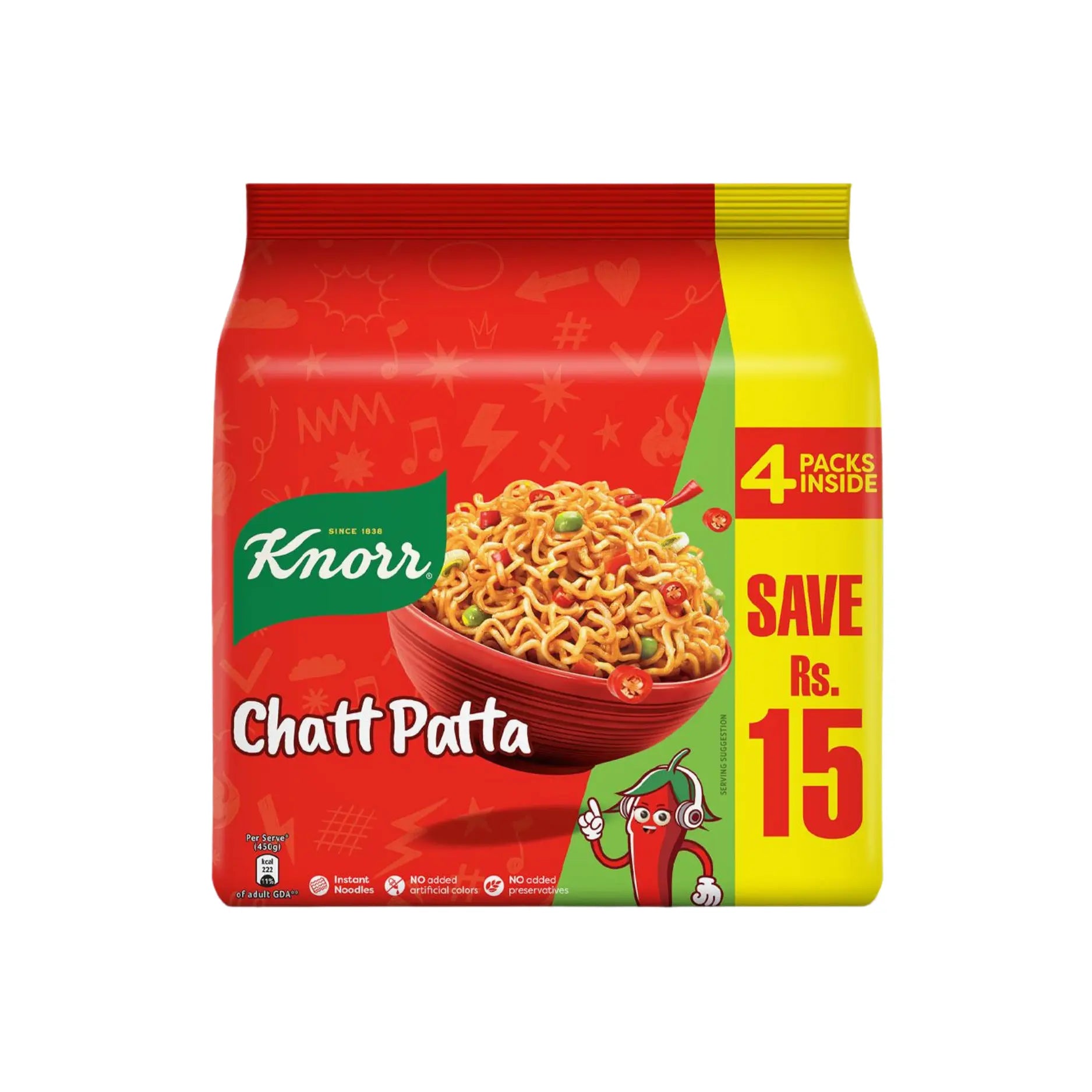 Knorr Chatt Patta Noodles 4In1 Pack Main image