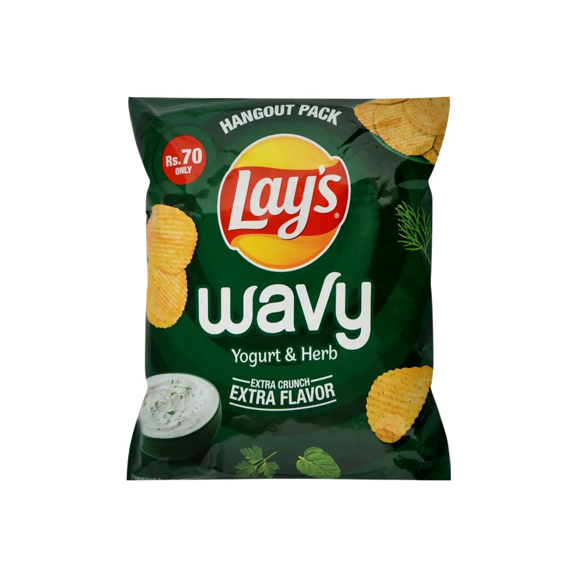Lays Wavy Yogurt & Herb 45GM Main image