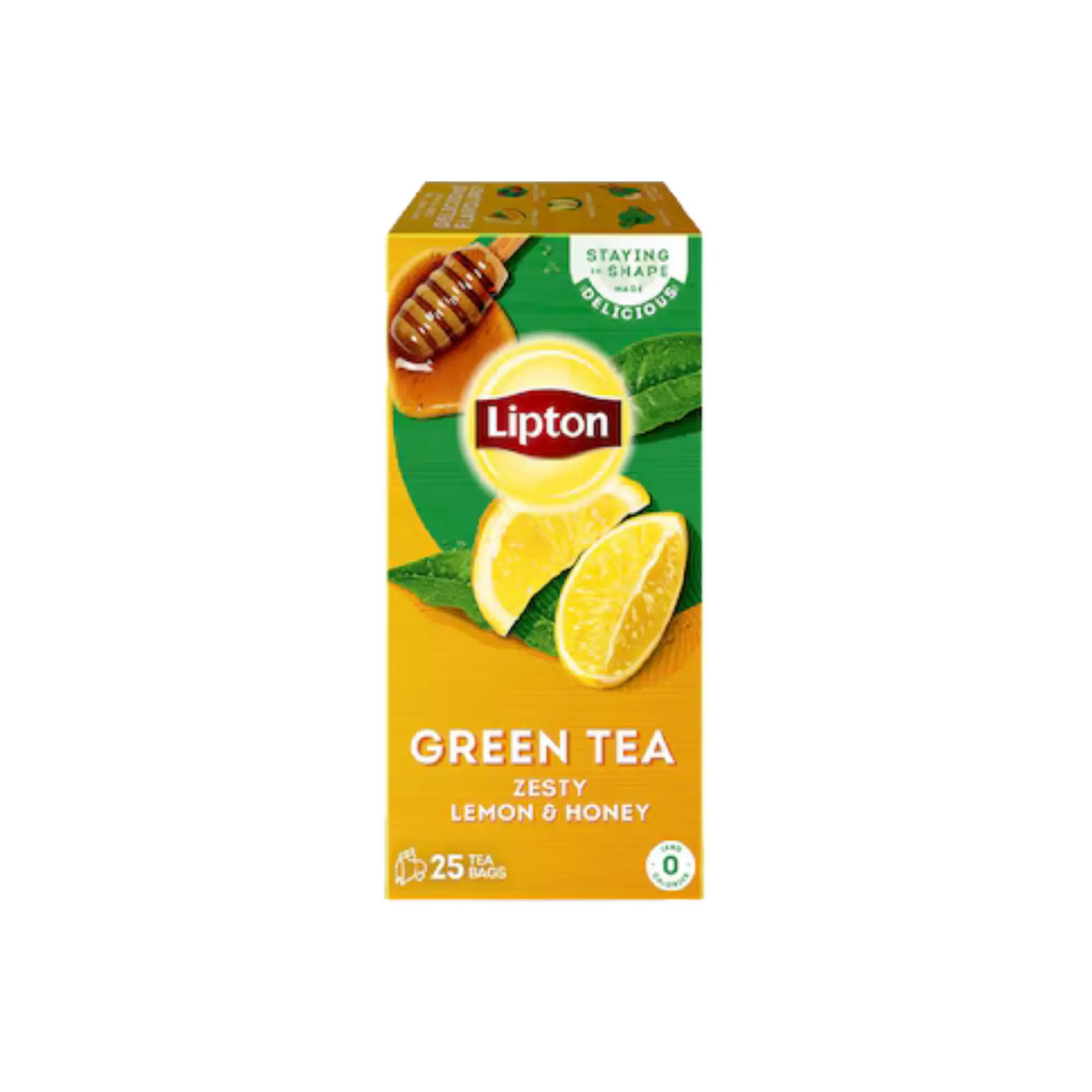 Lipton Green Tea Zesty Lemon and Honey 25 Tea Bags Main image