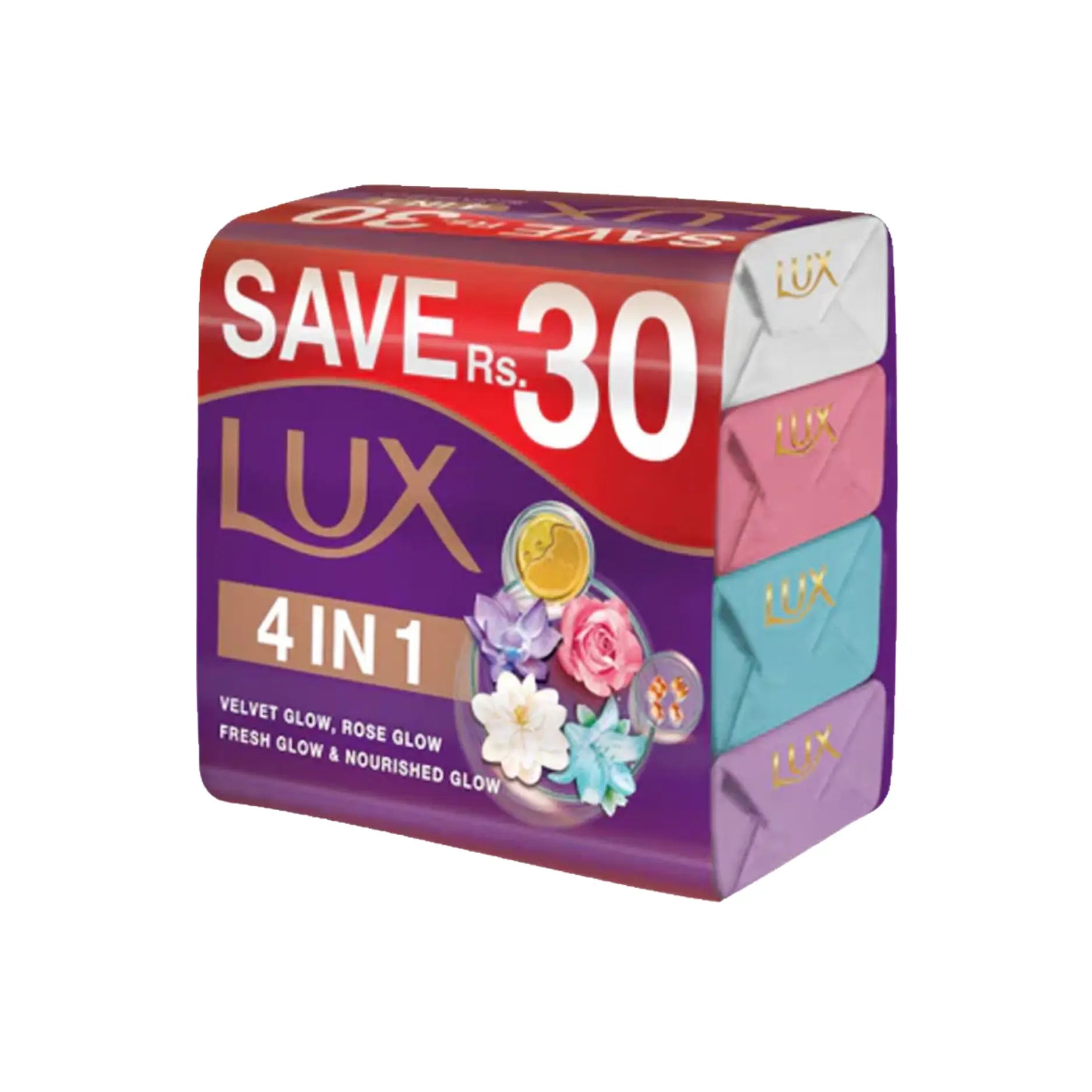 Lux Rainbow Soap Trio 130GM