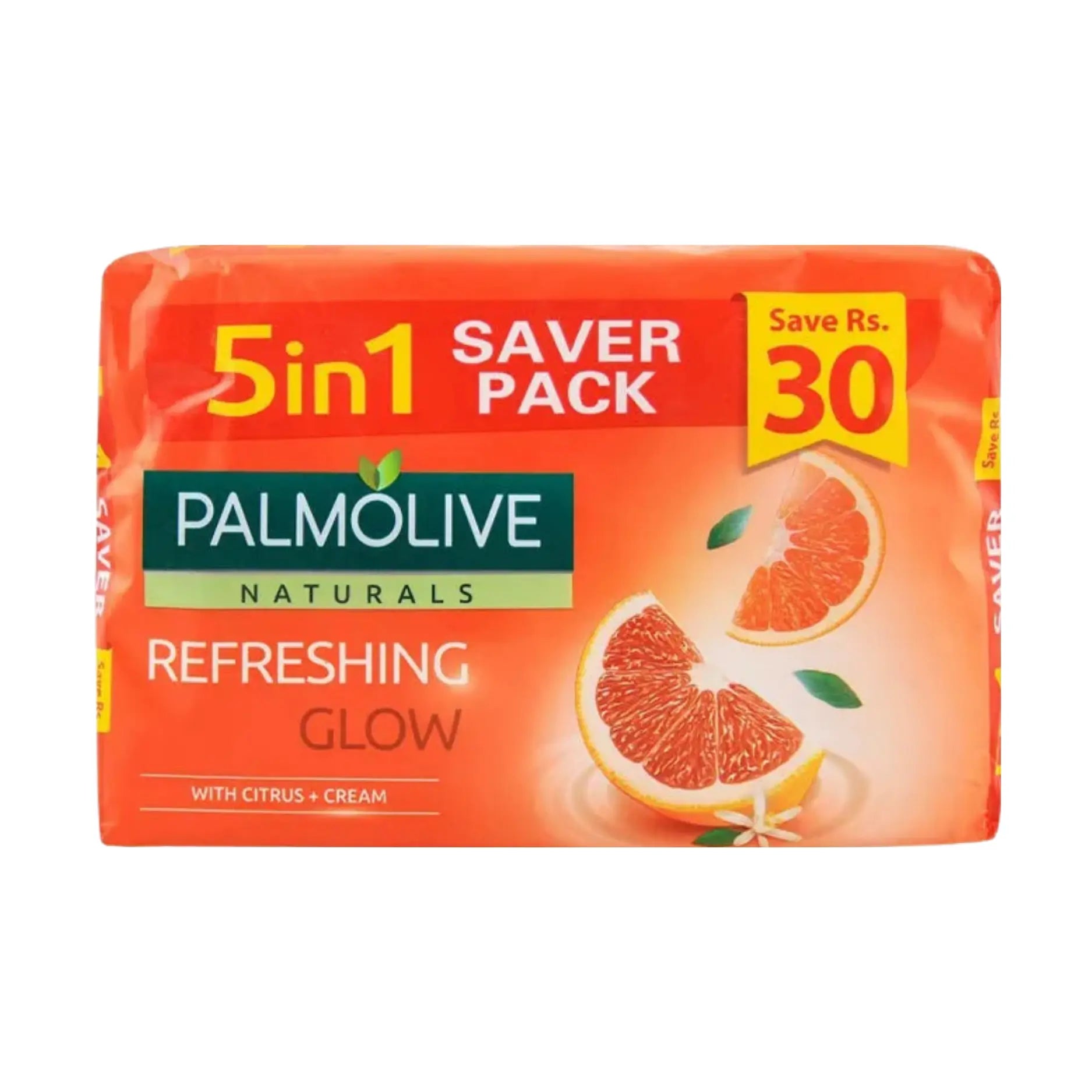 Palmolive Naturals Soap Refreshing Glow 5 In 1 Pack