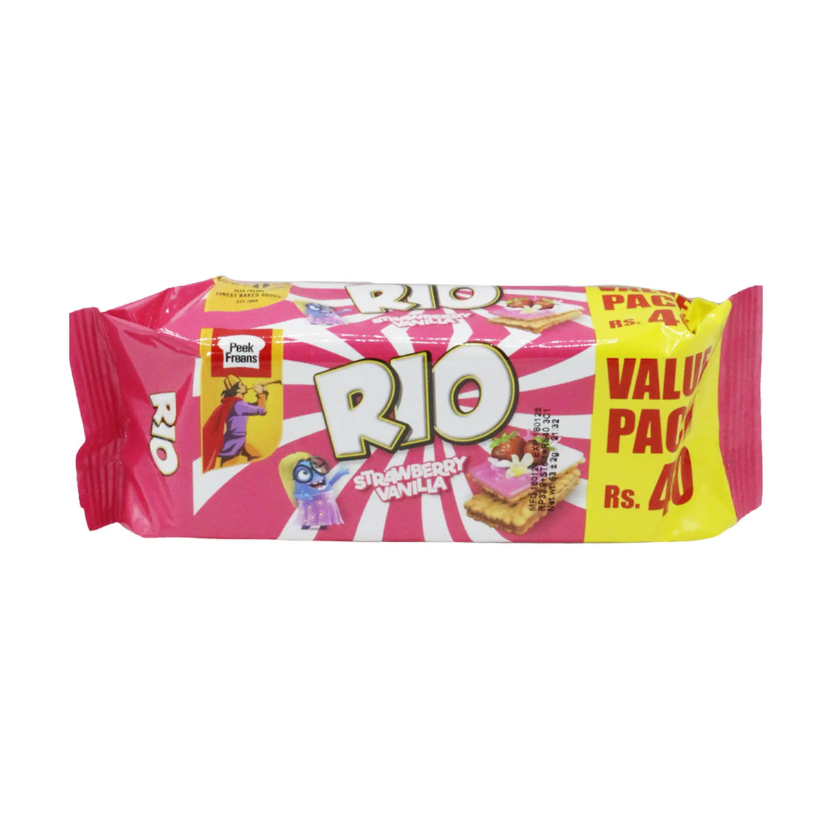 Peek Freans Rio Strawberry Vanilla Half Roll Main image