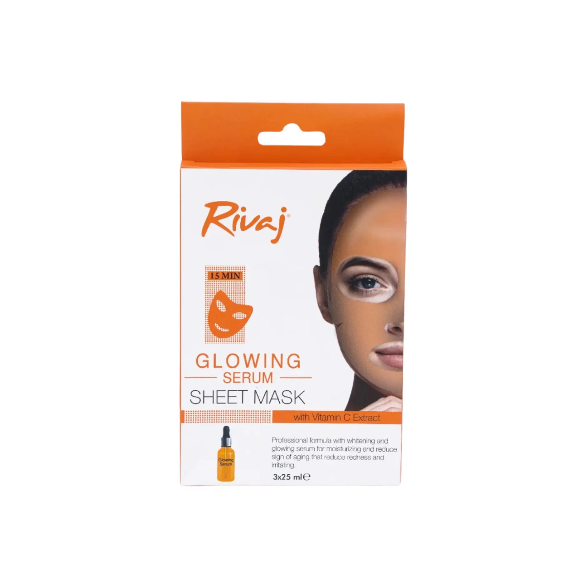 Rivaj Face Glowing Serum Sheet Mask 25ML Main image