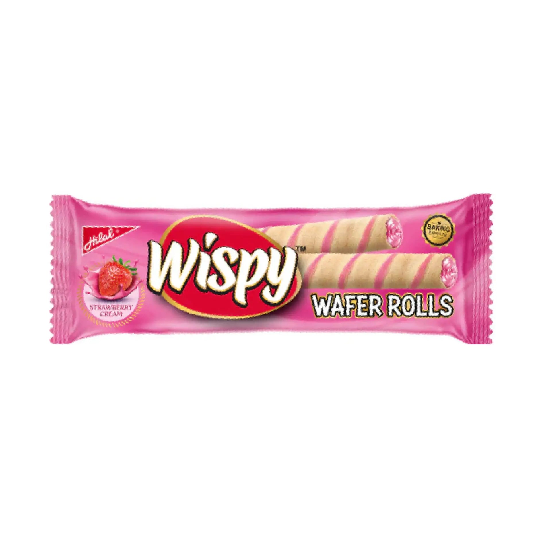 Hilal Wispy Twin Strawberry Wafer Roll