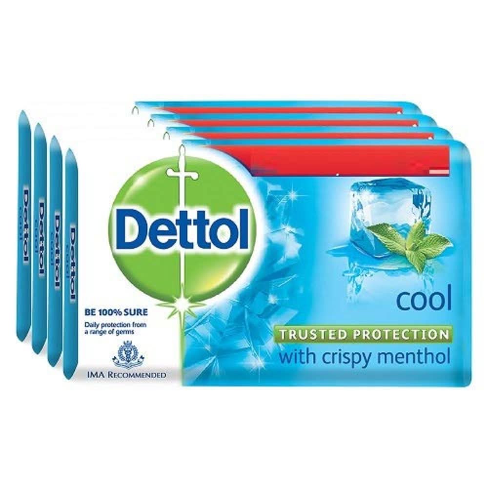 Dettol Cool Sensation Soap Pack of 4, 110g each