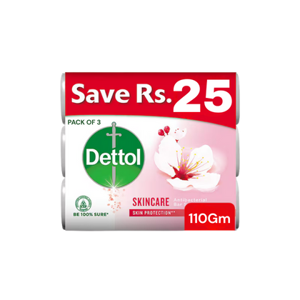 Dettol Skincare Soap Pack of 3 110g
