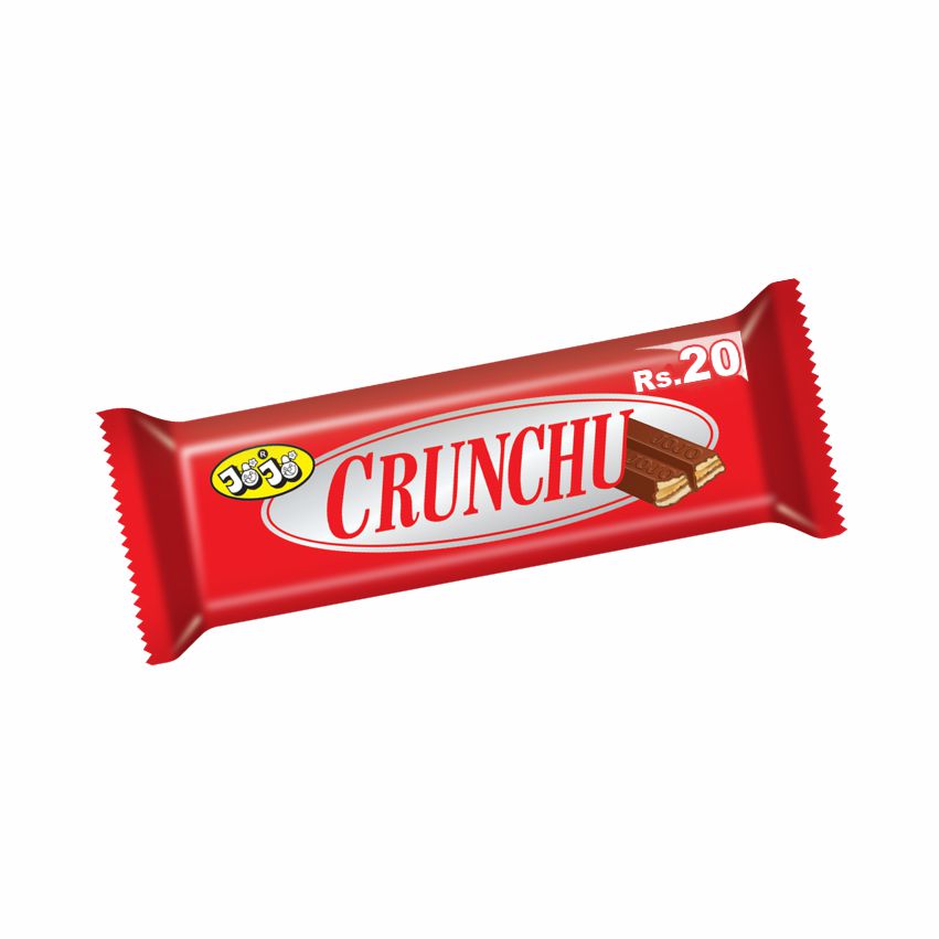 JoJo Crunchu milk chocolate wafer bar, single Rs 20 wrapper Main image
