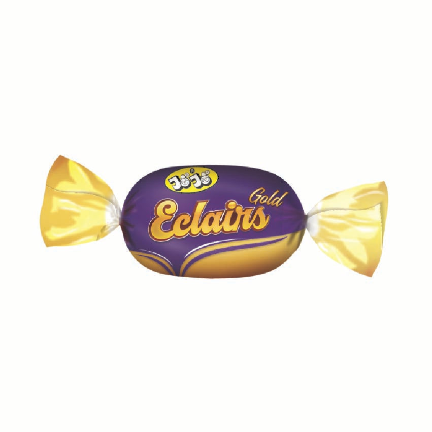 JoJo Eclairs Gold individually wrapped caramel toffee