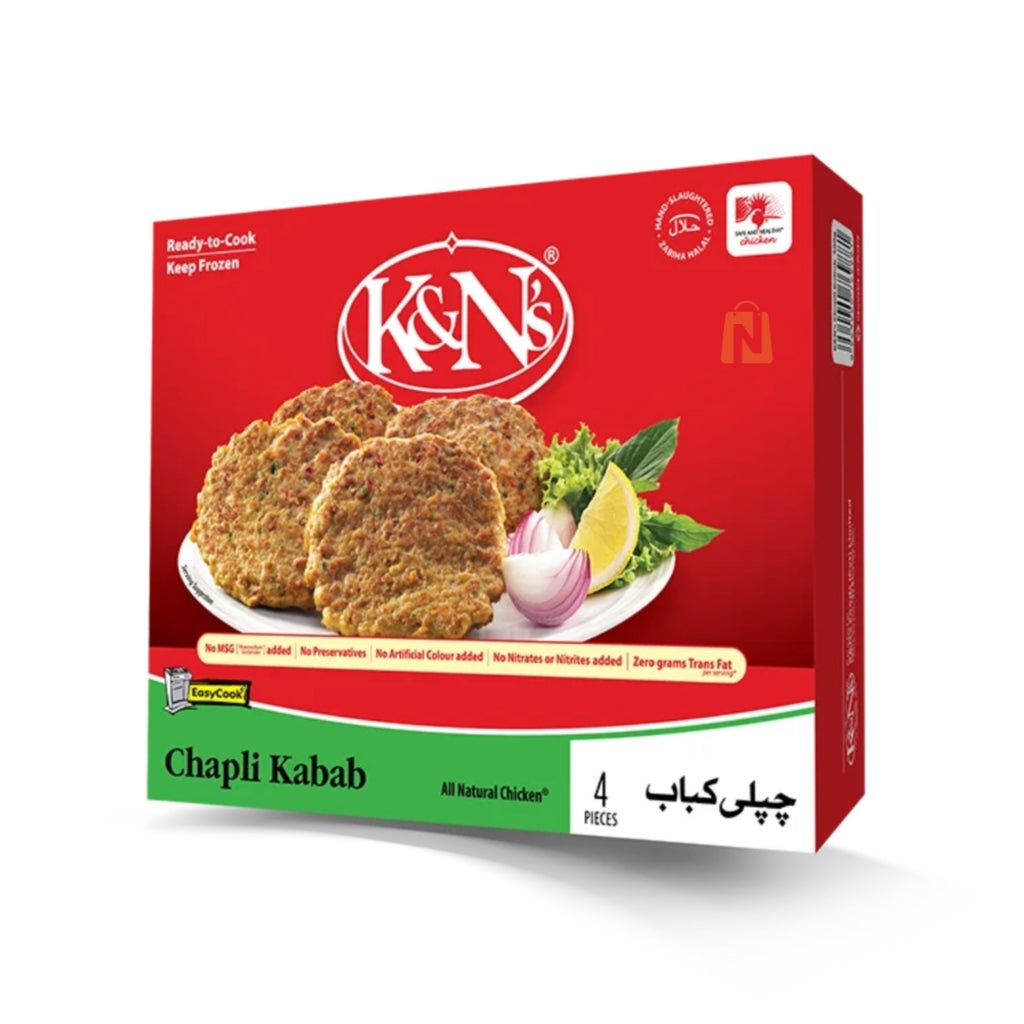 K&N's Chapli Kabab 300g standard pack, 4 pieces Main image