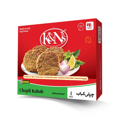 K&N's Chapli Kabab 300g standard pack, 4 pieces