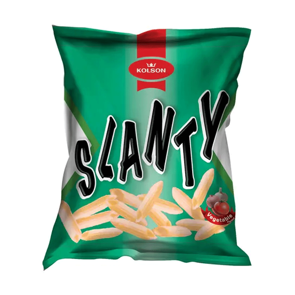 Kolson Slanty Vegetable 19g snack pack on white background