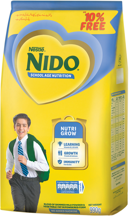 Nestlé NIDO Fortigrow 990g 10% Free Promo Pouch