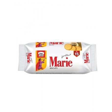 Peek Freans Marie classic biscuits half roll single pack on white background