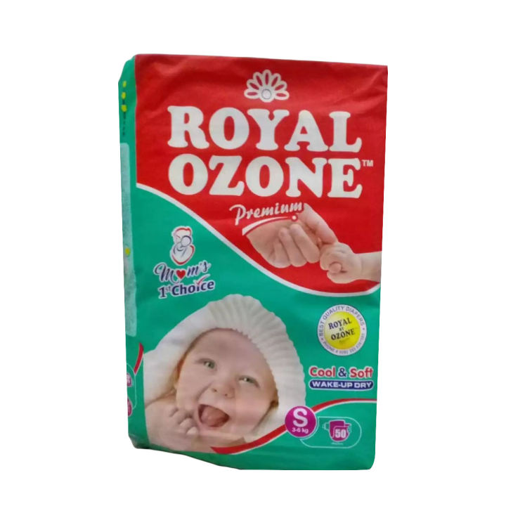 Royal Ozone Premium Baby Diapers Small Size, 50 pieces