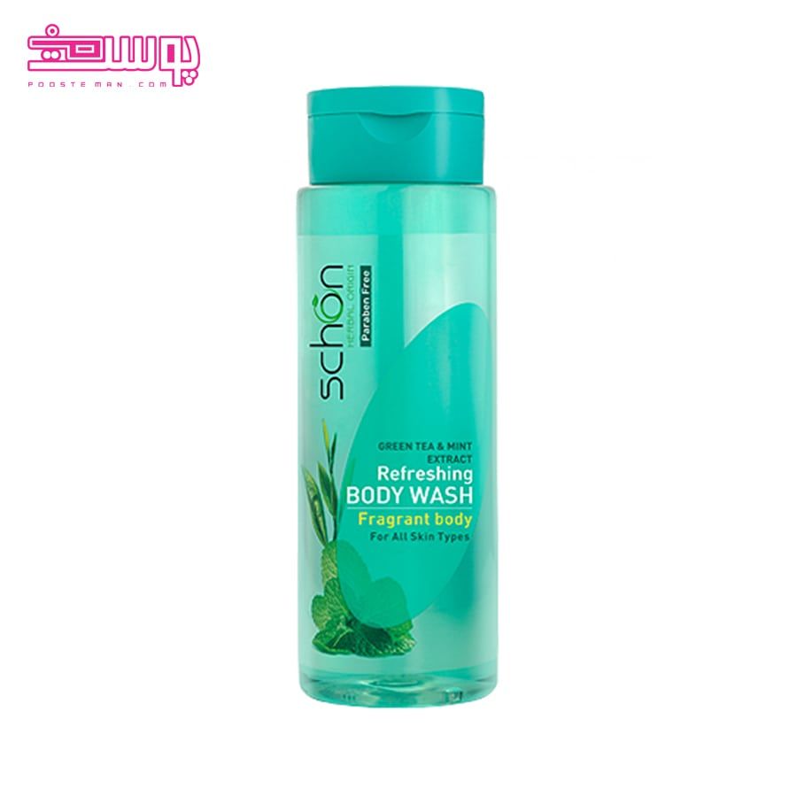Schon Green Tea & Mint Body Wash 420ml Main image