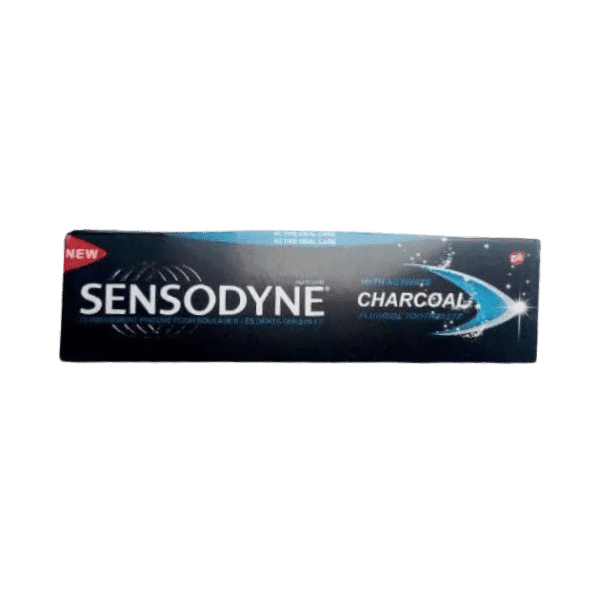 Sensodyne Active Charcoal Fluoride Toothpaste 100ml original box and tube