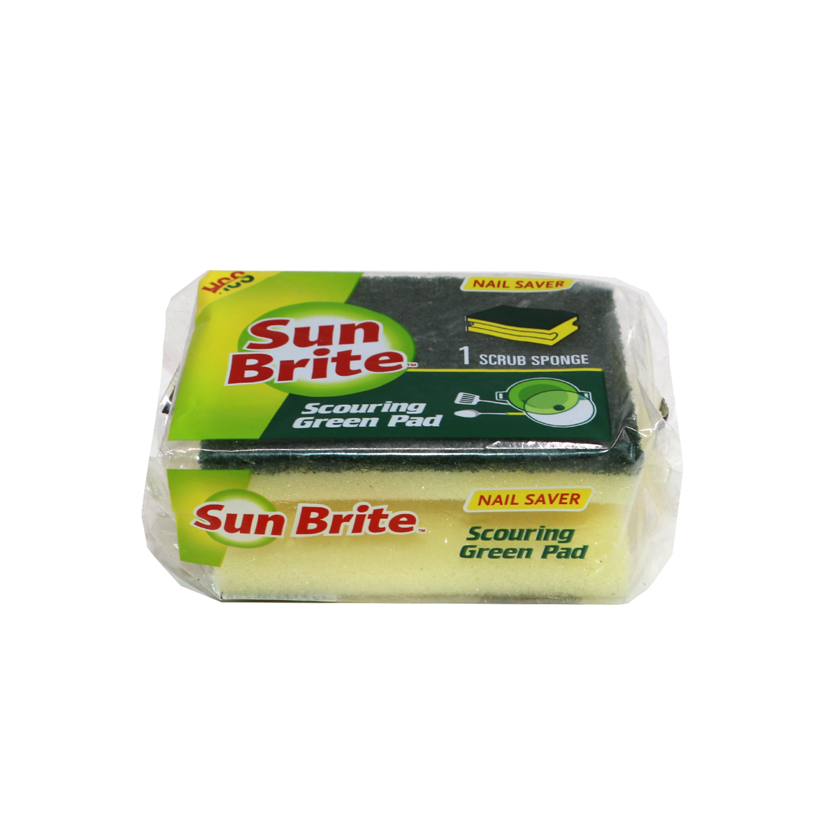 Sun Brite Nail Saver scrub sponge, single pack Main image